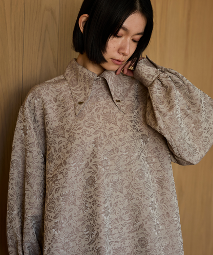 ≪通常販売≫jacquard button down one piece（ジャカードボタンダウンワンピース）