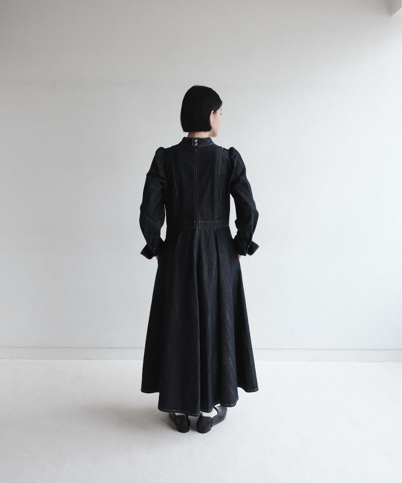≪在庫販売≫denim classical dress（デニムクラシカルドレス） – THE 