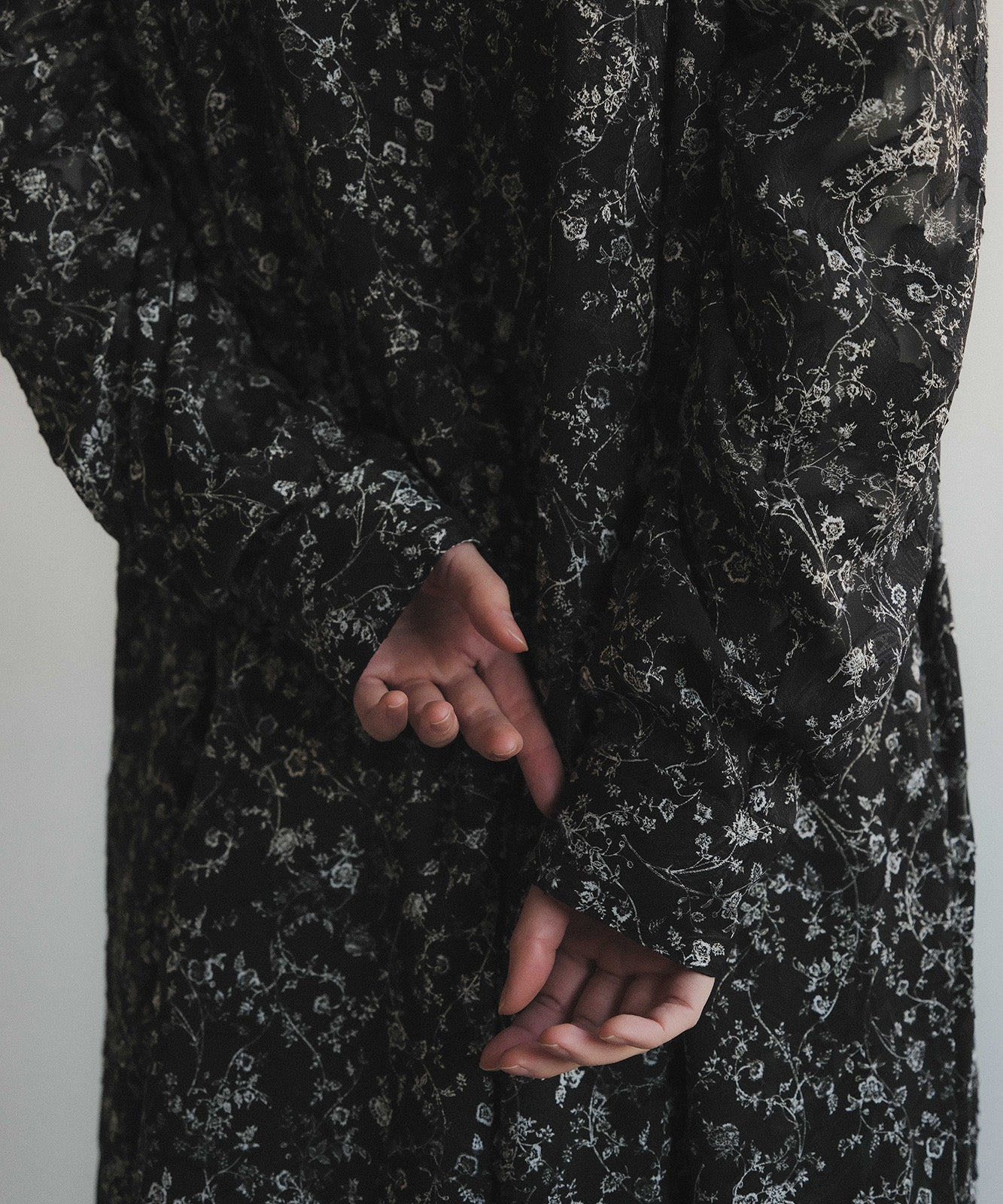 ≪在庫販売≫【THE DRESS #41】 chiffon georgette jacquard dress（シフォンジョーゼットジャカードドレス）