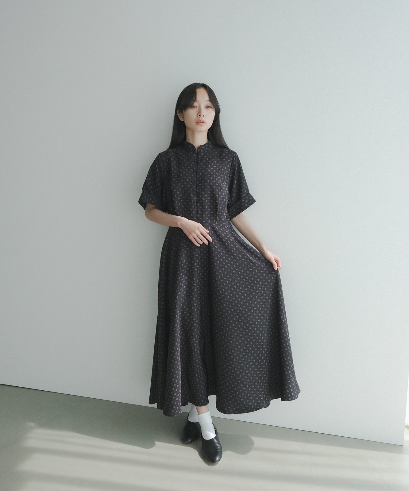 ≪予約販売≫matte crepe de china one  piece（マットクレープデチャイナワンピース）≪2024年2月19日15:00販売開始≫≪2024年6月上旬以降発送予定≫