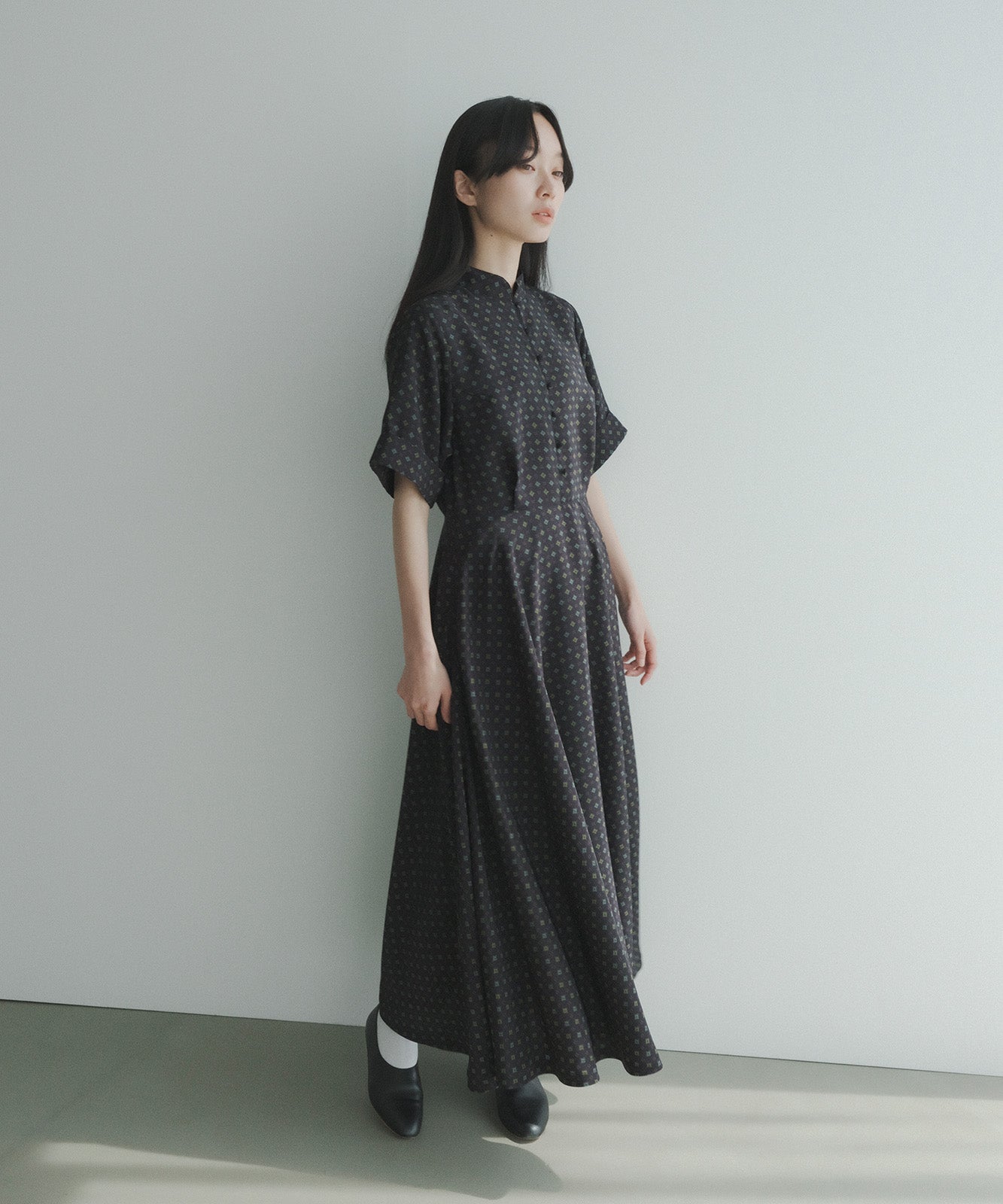 ≪予約販売≫matte crepe de china one  piece（マットクレープデチャイナワンピース）≪2024年2月19日15:00販売開始≫≪2024年6月上旬以降発送予定≫