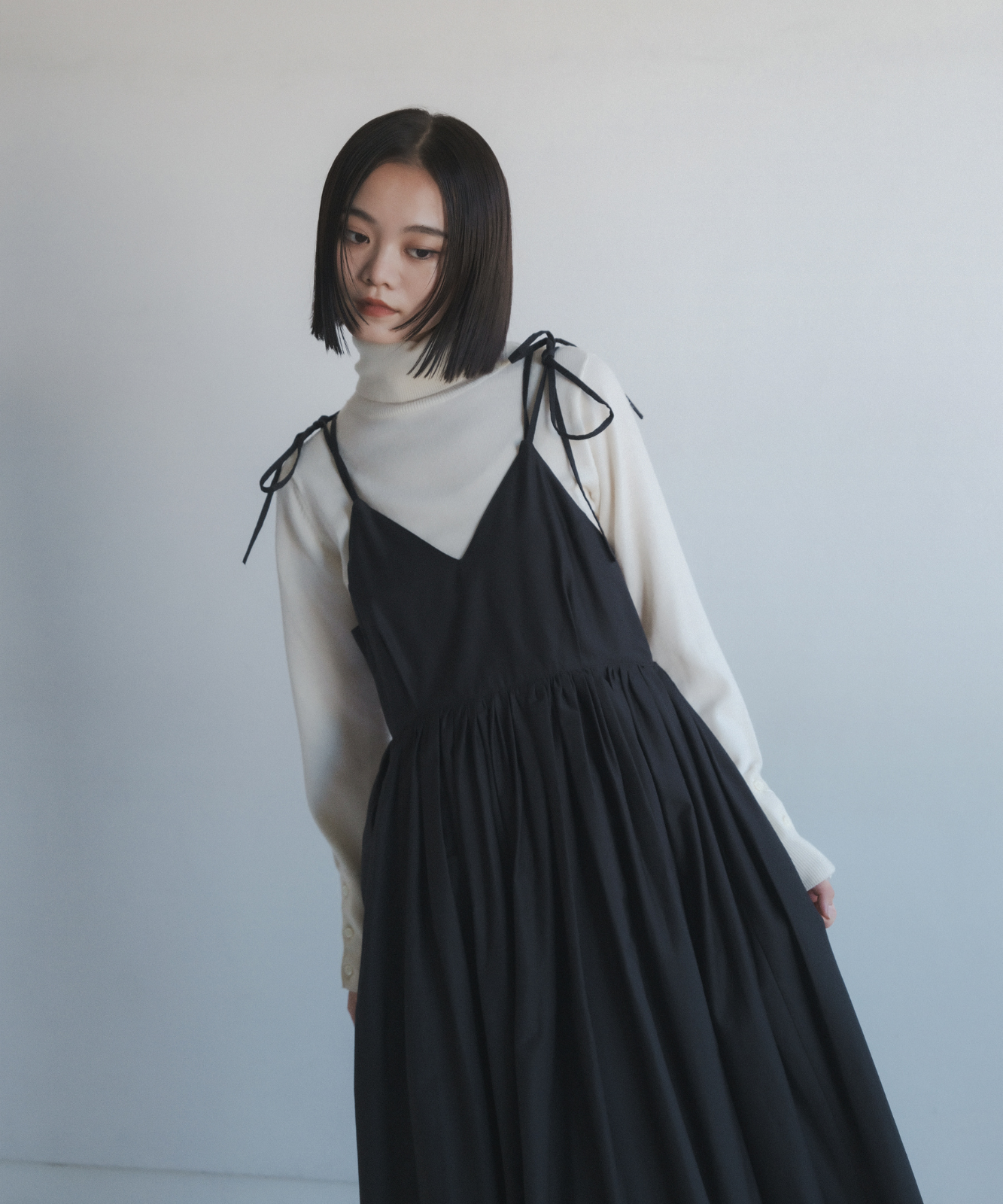 ≪通常販売≫【THE DRESS #42】gather camisole dress（ギャザーキャミソールワンピース）