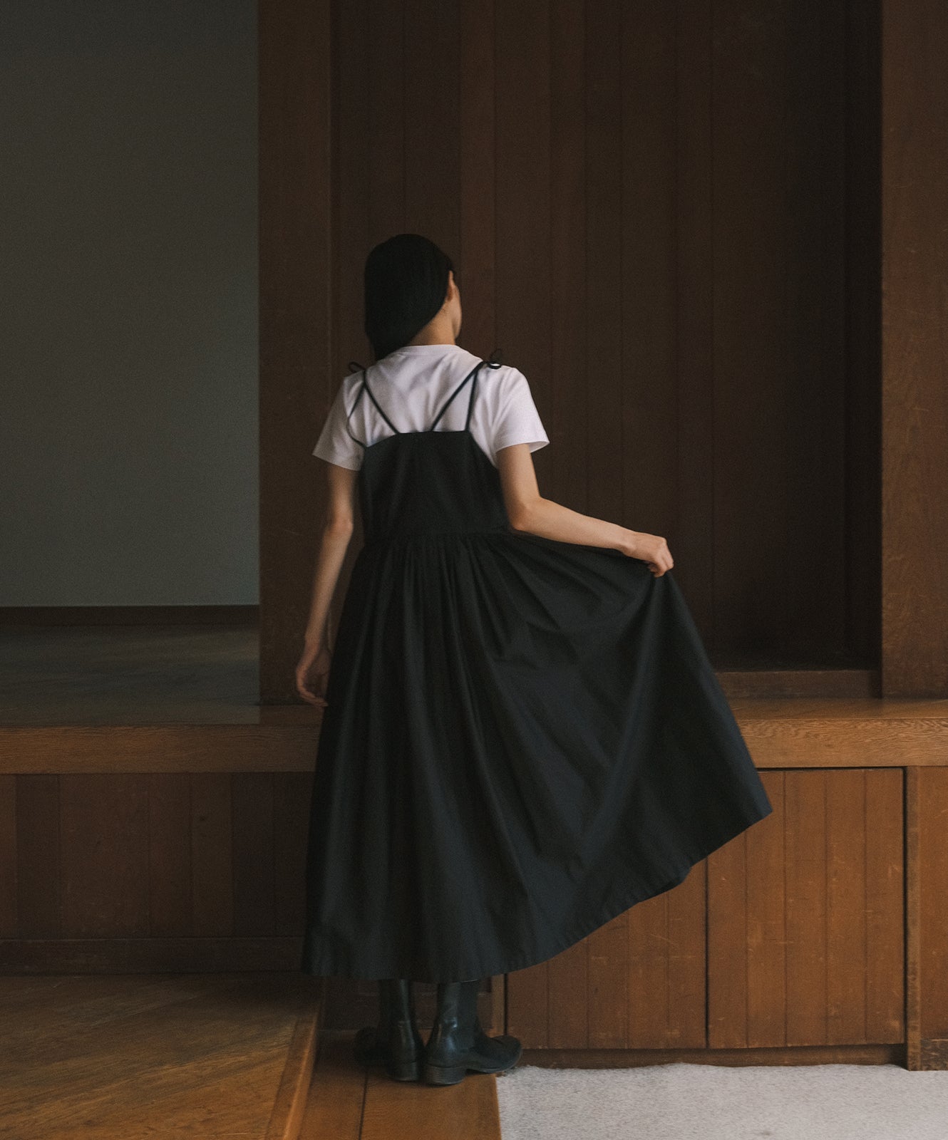 ≪在庫販売≫【THE DRESS #42】gather camisole dress（ギャザーキャミソールワンピース）≪2023年10月11日15:00販売開始≫