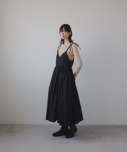 ≪通常販売≫【THE DRESS #42】gather camisole dress（ギャザーキャミソールワンピース）