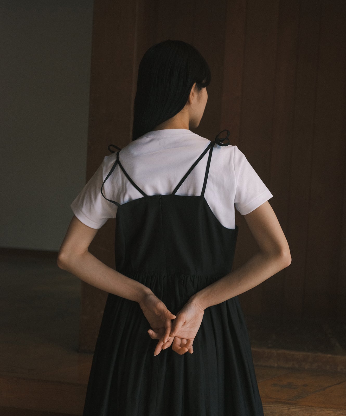 ≪在庫販売≫【THE DRESS #42】gather camisole  dress（ギャザーキャミソールワンピース）≪2023年10月11日15:00販売開始≫