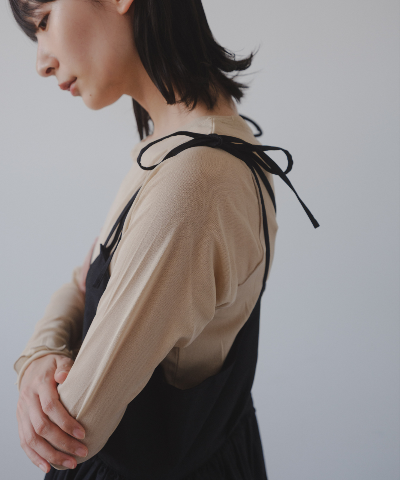 ≪通常販売≫【THE DRESS #42】gather camisole dress（ギャザーキャミソールワンピース）