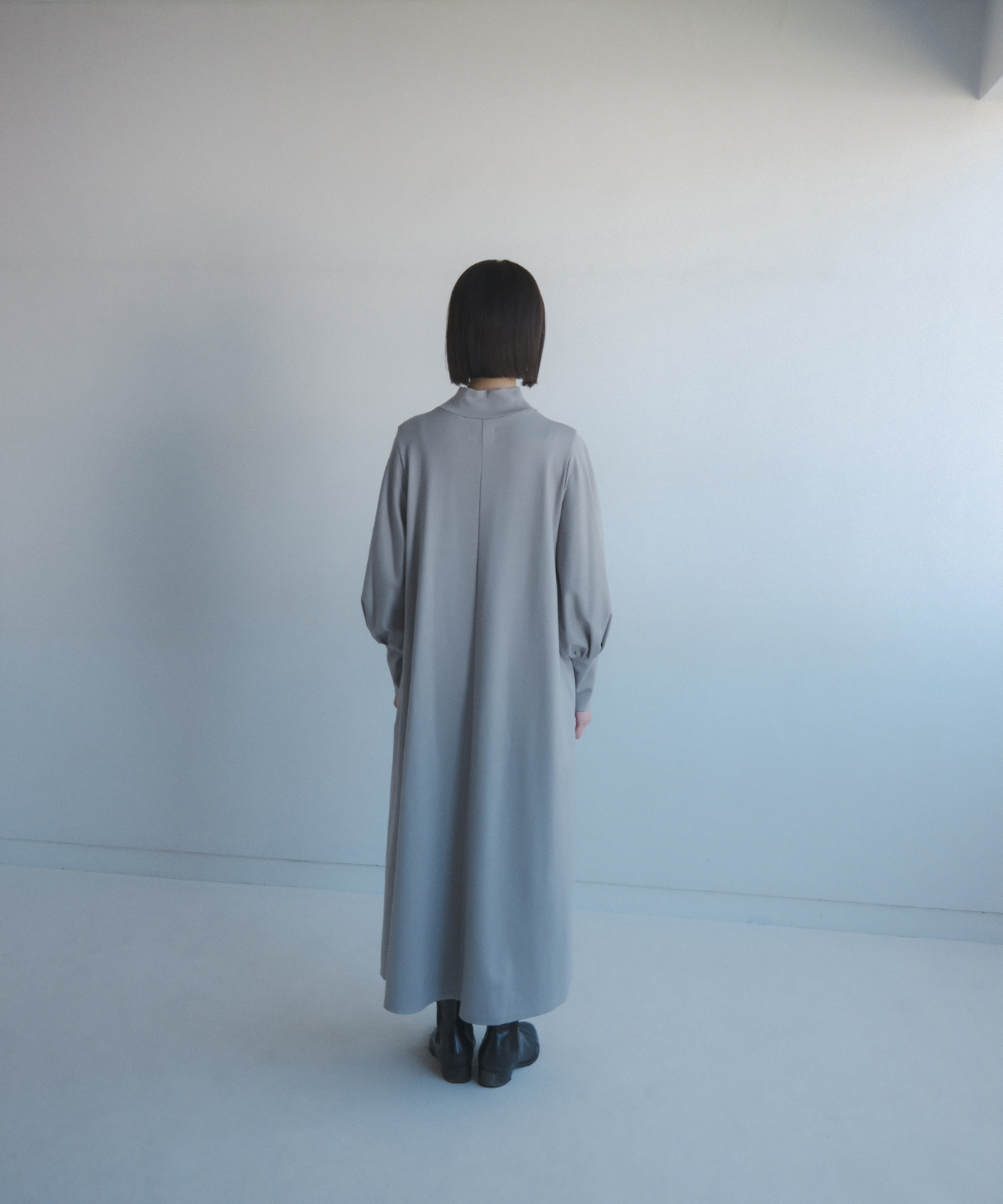 ≪在庫販売≫high neck cut sew one piece（ハイネックカットソーワンピース） – THE MUSEUM foufou