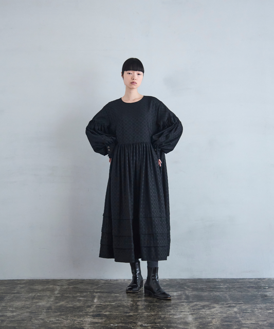 ≪通常販売≫pokopoko jacquard volume one piece（ぽこぽこジャカードボリュームワンピース）≪2025年2月18日15:00販売開始≫