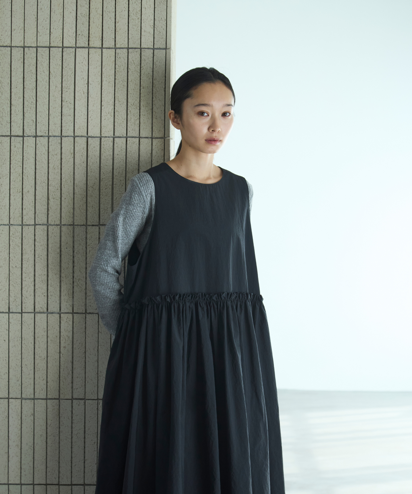 ≪通常販売≫【THE DRESS #46】nylon frill dress（ナイロンフリルドレス）≪2025年3月25日15:00販売開始≫