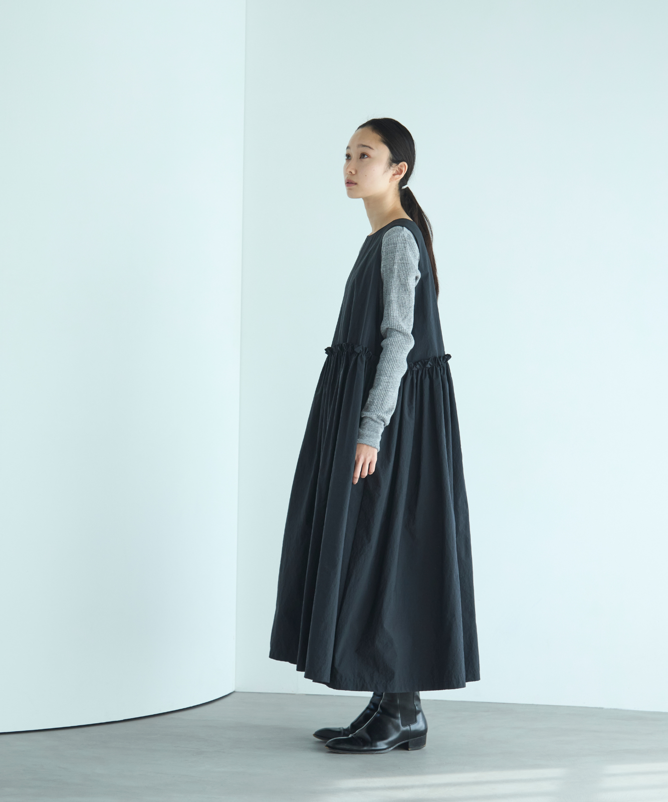 ≪通常販売≫【THE DRESS #46】nylon frill dress（ナイロンフリルドレス）≪2025年3月25日15:00販売開始≫