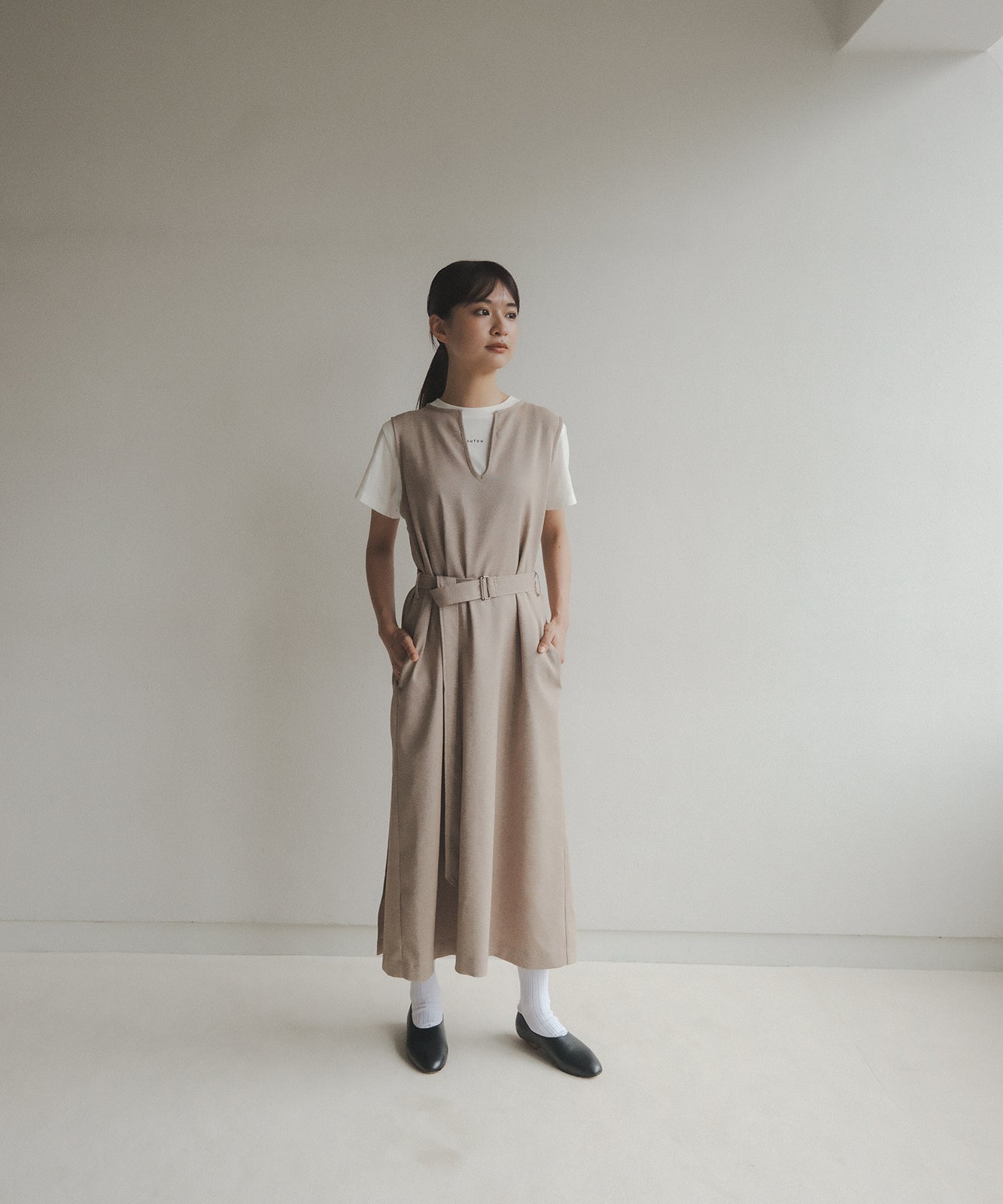≪在庫販売≫linen like easy one piece（リネンライクイージーワンピース）≪2023年8月1日19:00販売開始≫