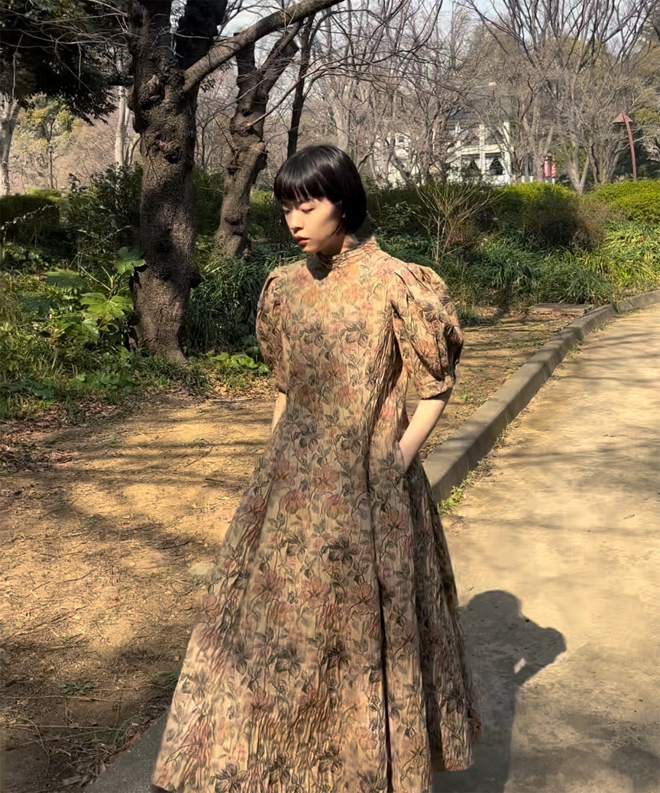 ≪在庫販売≫foufou jacquard dress 