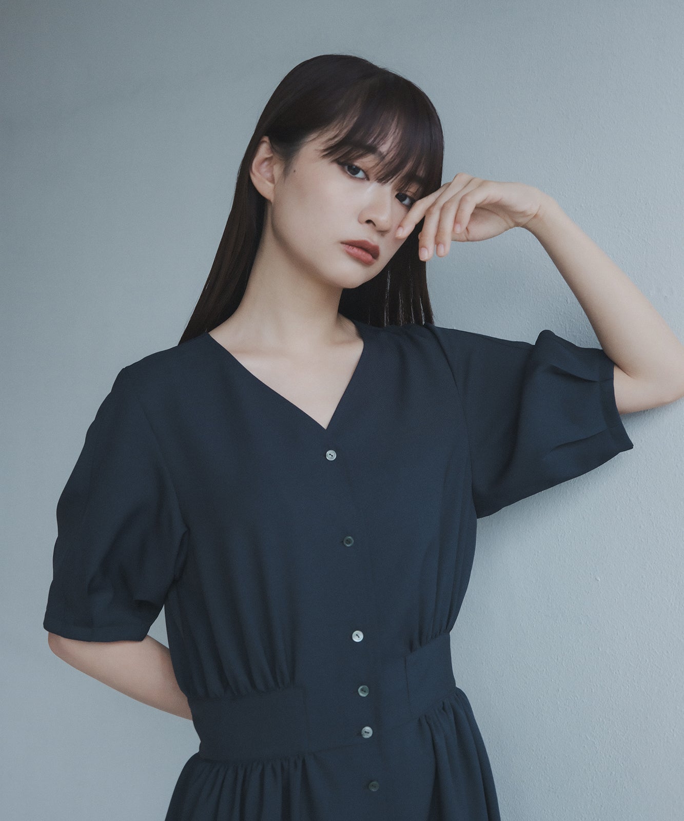 ≪在庫販売≫primitive classic vneck button  onepiece（プリミティブクラシックVネックボタンワンピース）≪2023年9月15日15:00販売開始≫