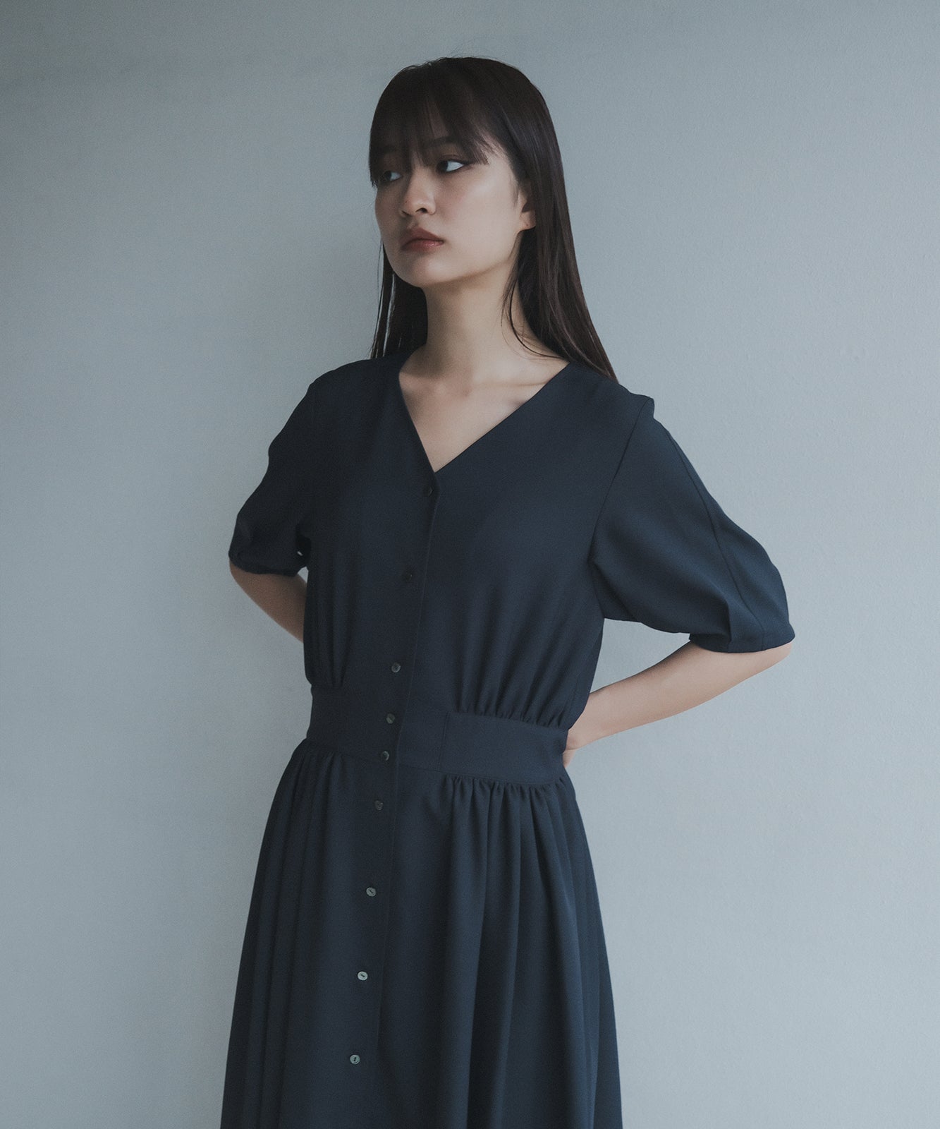 ≪在庫販売≫primitive classic vneck button onepiece（プリミティブ