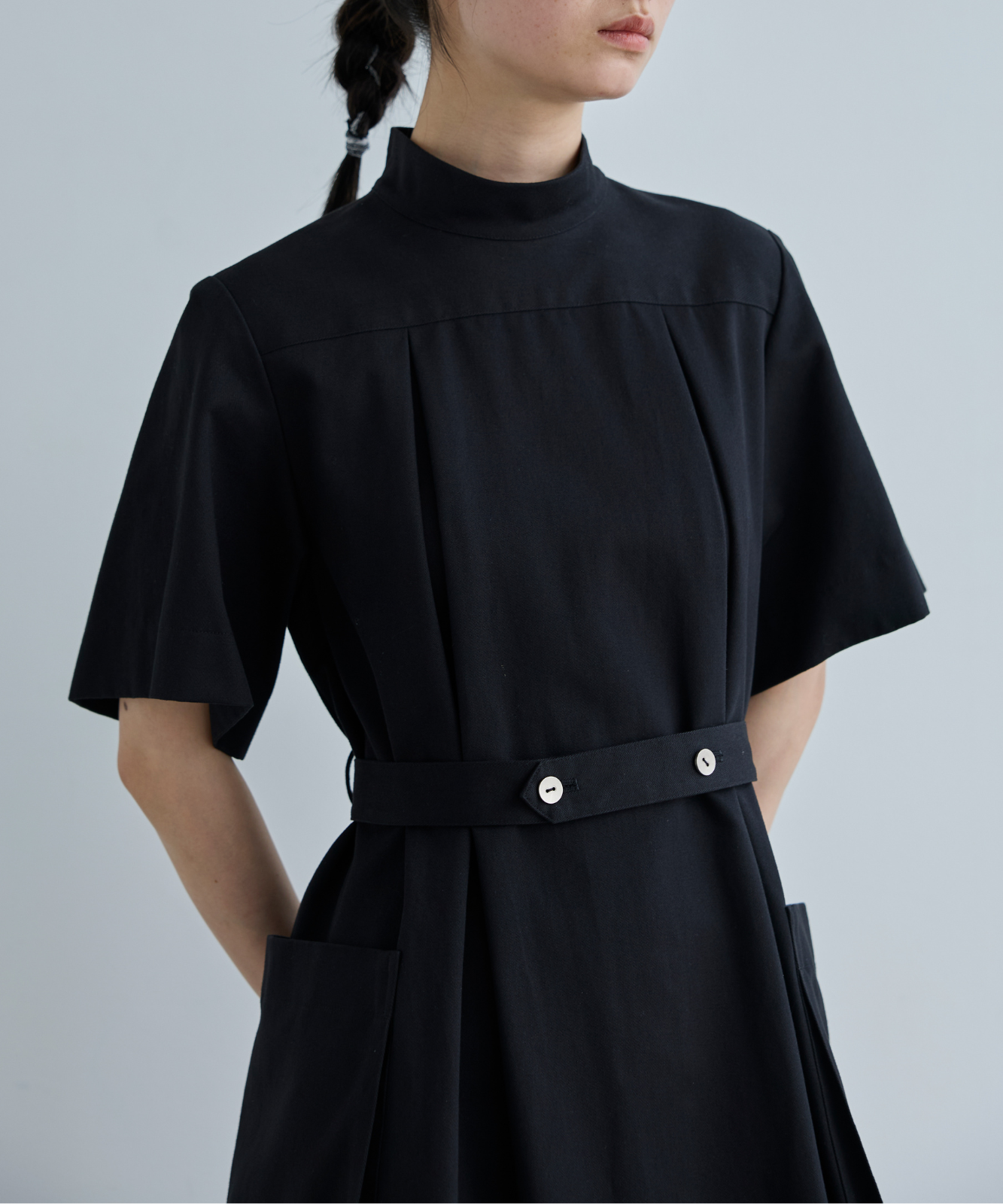 ≪通常販売≫【THE DRESS #21】medical high neck dress （メディカルハイネックドレス）