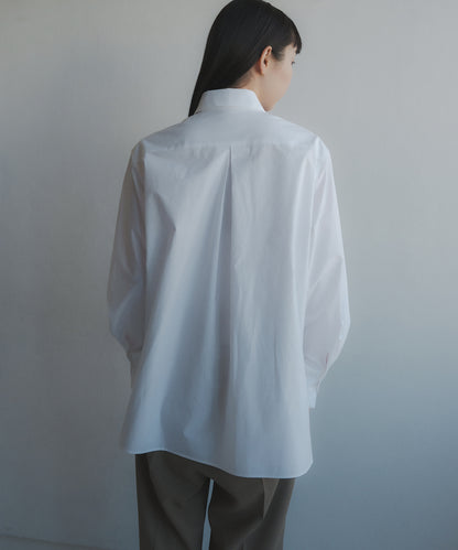 ≪在庫販売≫shirts coller sode powan blouse（シャツカラー袖ぽわんブラウス）≪2023年5月19日13:00販売開始≫