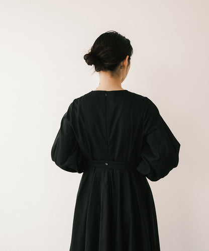 ≪予約販売≫【THE DRESS #47】 black sode powan dress（ブラック袖ぽわんドレス）≪2023年6月26日21:00≫≪2023年9月下旬発送予定≫