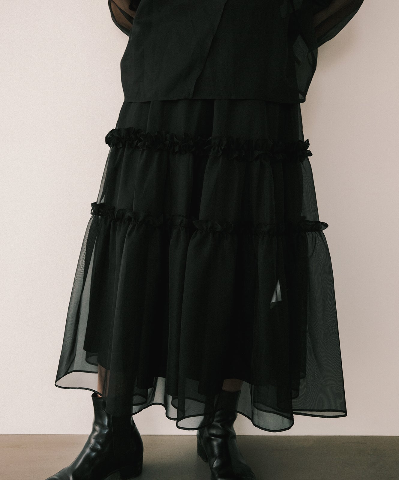 ≪在庫販売≫organza frill skirt（オーガンジーフリルスカート 