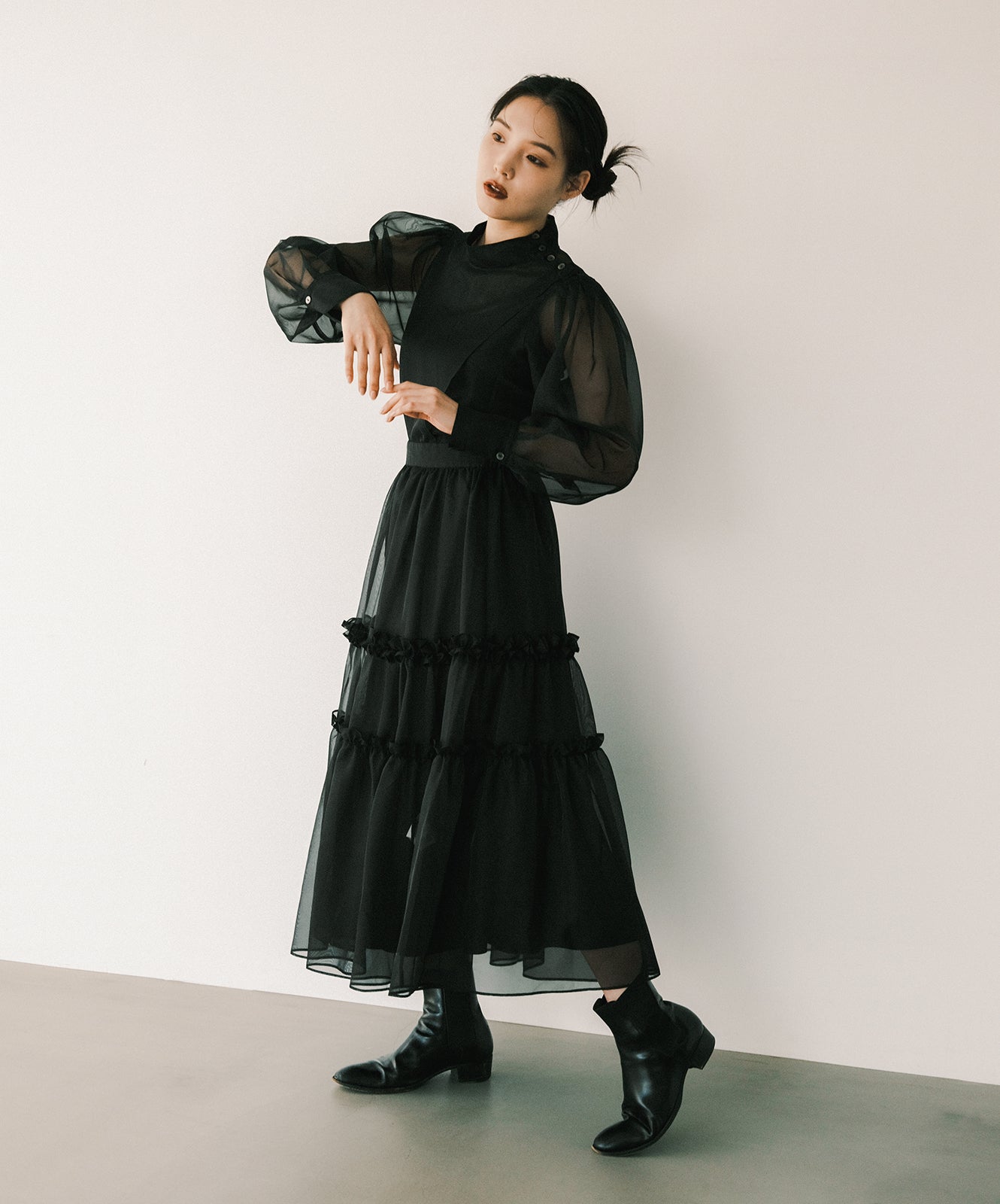 ≪在庫販売≫organza frill skirt（オーガンジーフリルスカート 