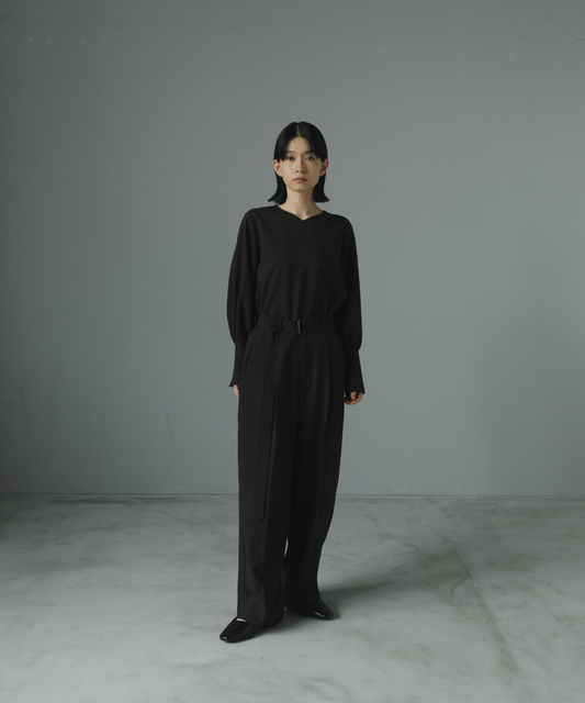 ≪通常販売≫one tuck belted easy wide slacks（ワンタックベルテッドイージーワイドスラックス）≪2025年8月26日15:00販売開始≫