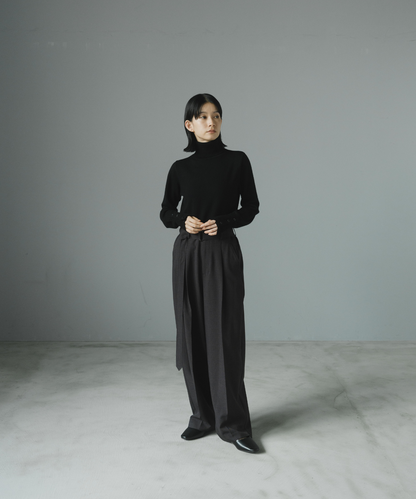 ≪通常販売≫one tuck belted easy wide slacks（ワンタックベルテッドイージーワイドスラックス）≪2025年8月26日15:00販売開始≫