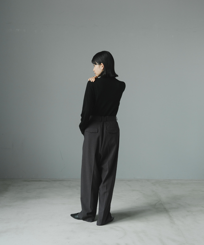 ≪通常販売≫one tuck belted easy wide slacks（ワンタックベルテッドイージーワイドスラックス）≪2025年8月26日15:00販売開始≫