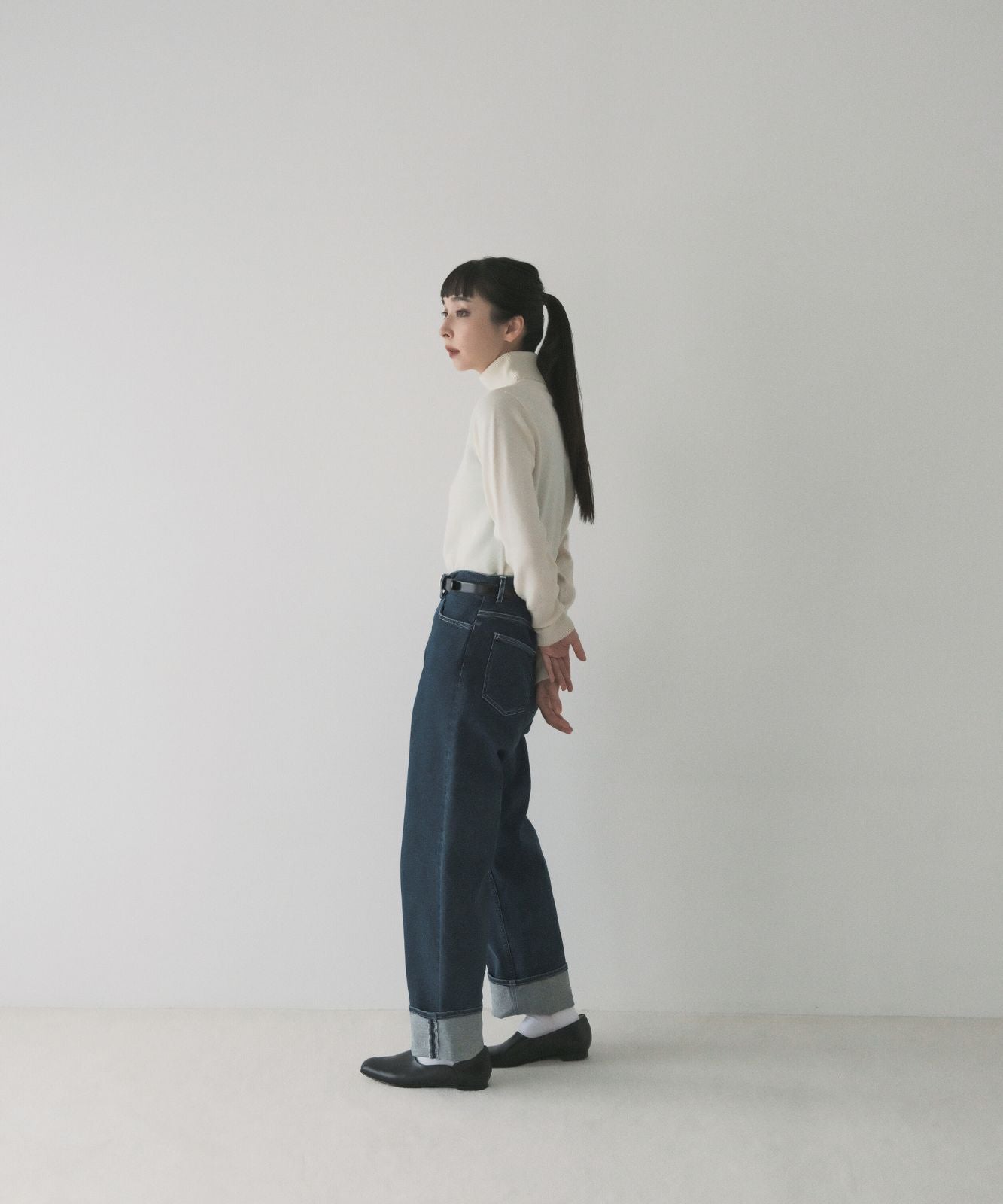 ≪在庫販売≫stretch straight denim（ストレッチストレートデニム