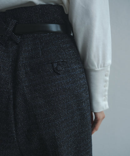 ≪予約販売≫fancy tweed wide pants（ファンシーツイードワイドパンツ）≪2023年7月3日21:00販売開始≫≪2023年9月下旬発送予定≫