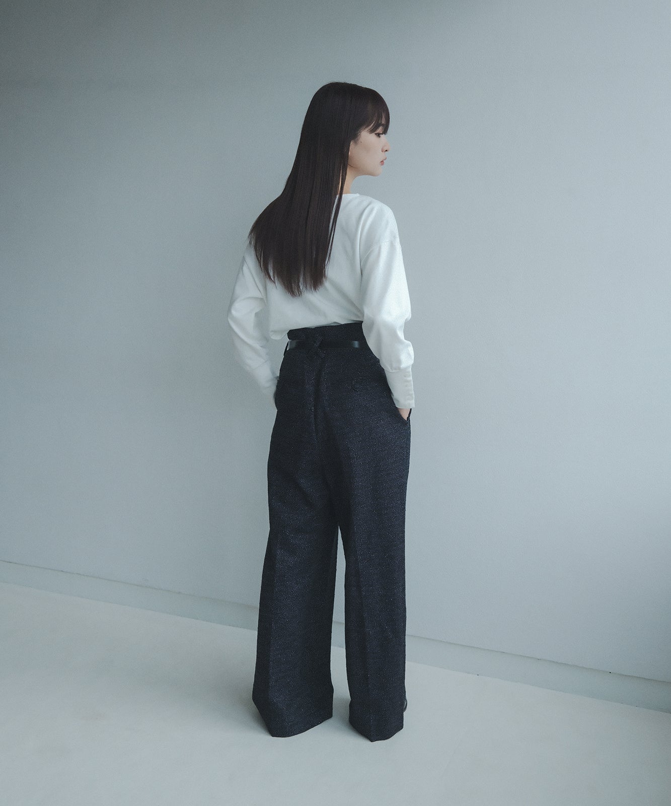 ≪予約販売≫fancy tweed wide pants（ファンシーツイードワイドパンツ