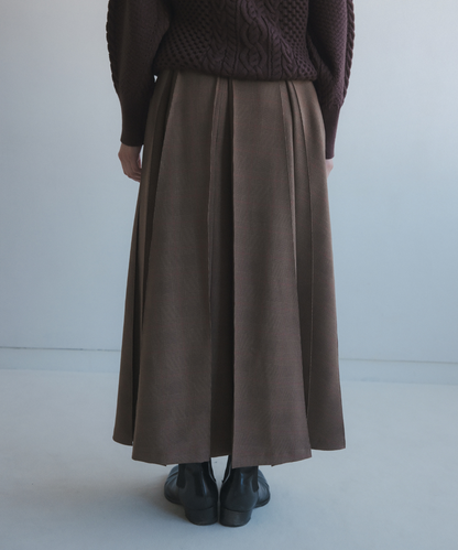 ≪在庫販売≫check tuck primitive skirt（チェックタックプリミティブスカート）