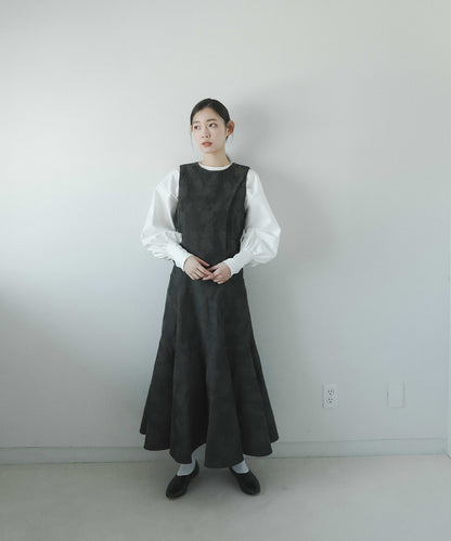 ≪在庫販売≫foufou jacquard skirt #02 "quiet leaves"（ジャカードスカート #02）≪2023年8月1日19:00販売開始≫