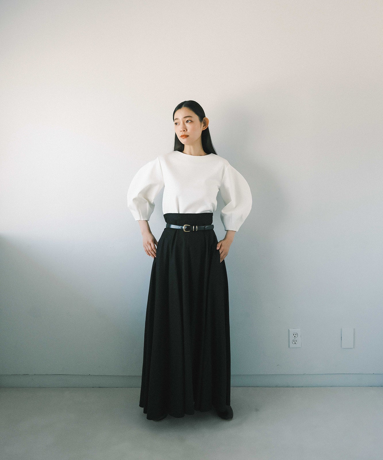 foufou linen flare skirt