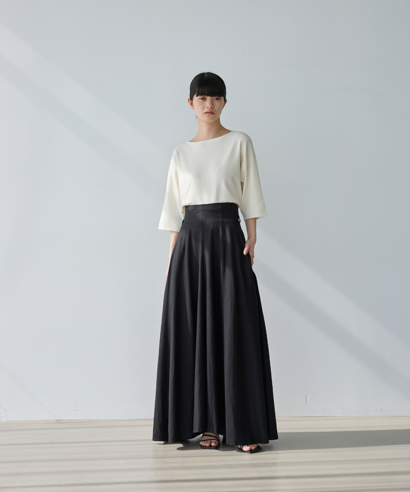 ≪通常販売≫linen flare skirt （リネンフレアスカート） – THE