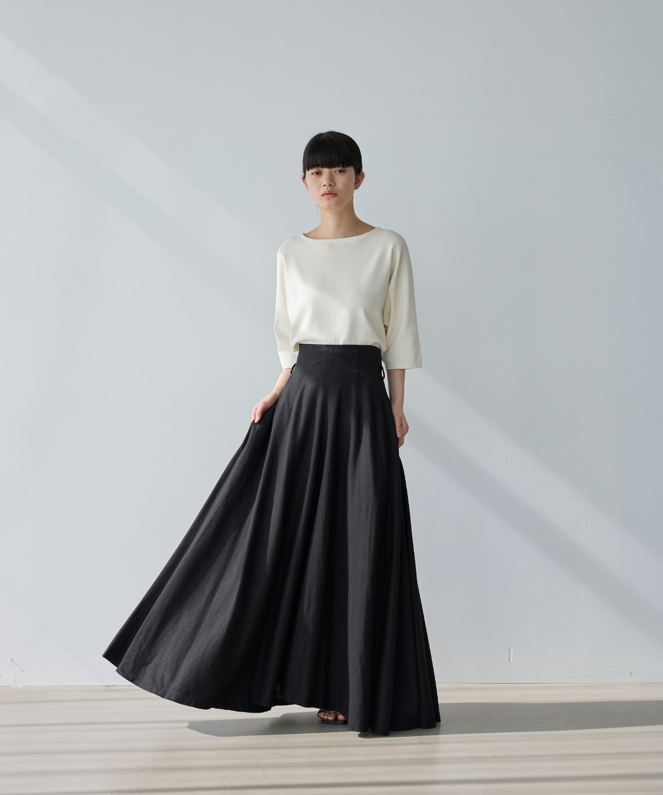 PHILOSOPHY di A FERRETTI フレアスカート ≪通常販売≫linen flare skirt （リネンフレアスカート） – THE