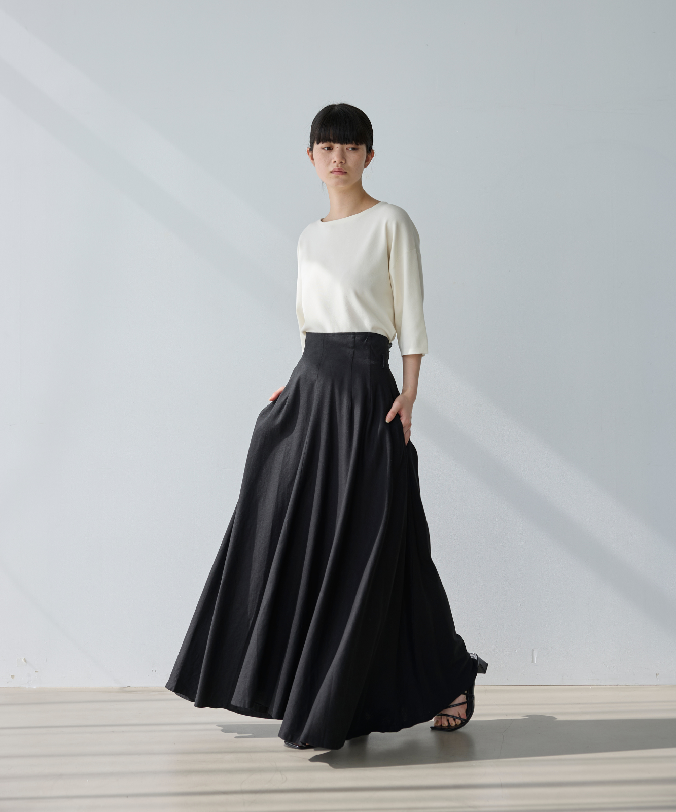 ≪通常販売≫linen flare skirt （リネンフレアスカート） – THE