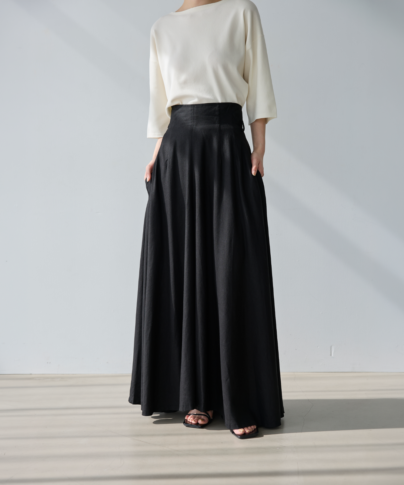 ≪通常販売≫linen flare skirt （リネンフレアスカート） – THE