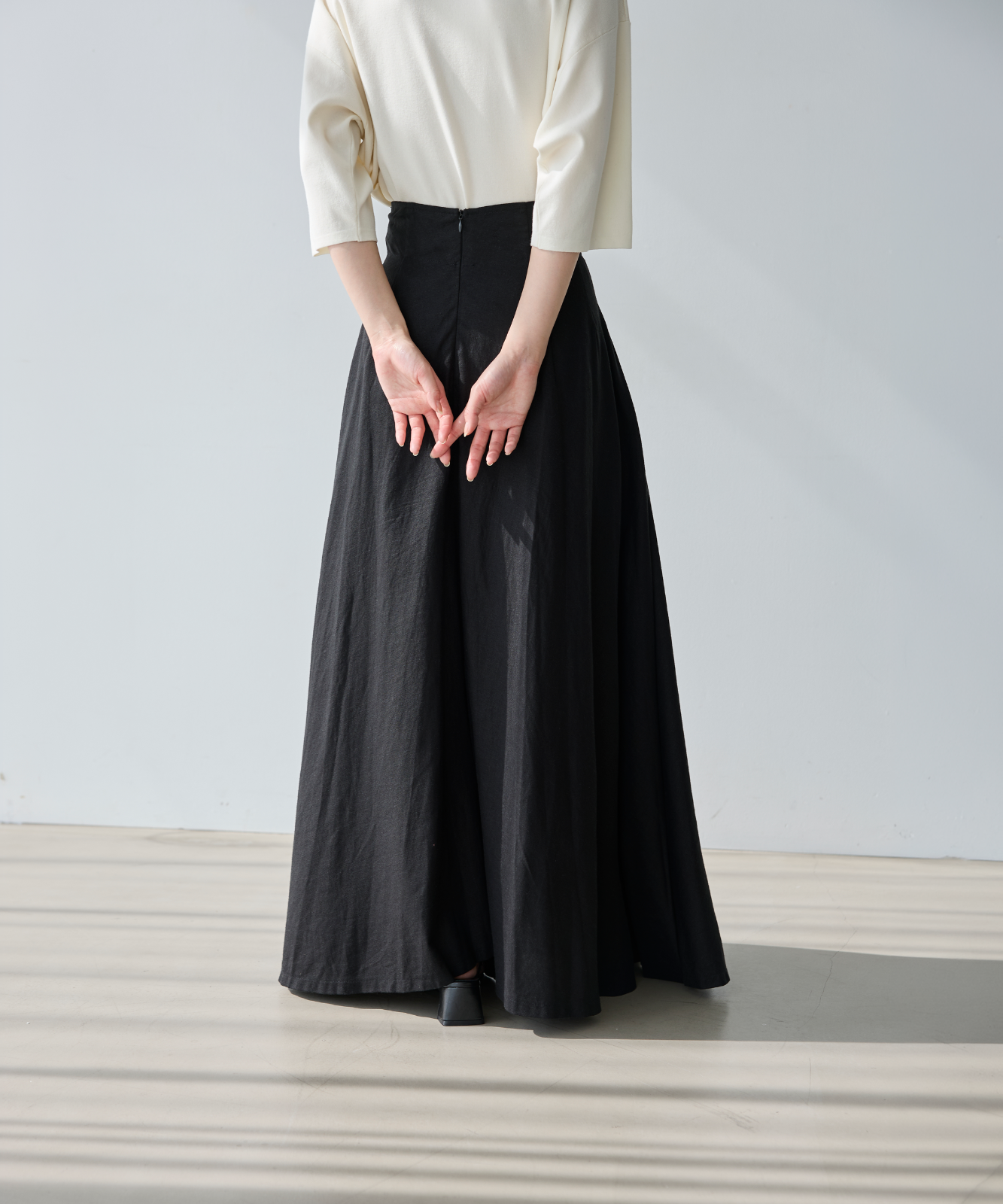 ≪通常販売≫linen flare skirt （リネンフレアスカート）