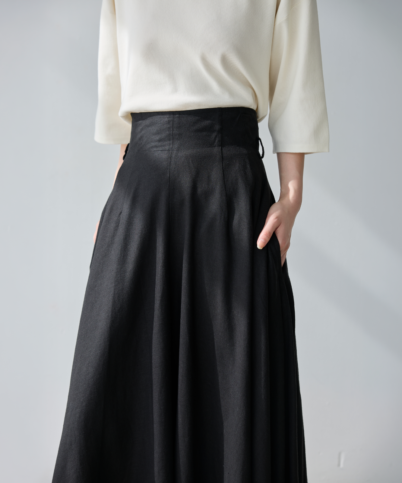 ≪通常販売≫linen flare skirt （リネンフレアスカート）