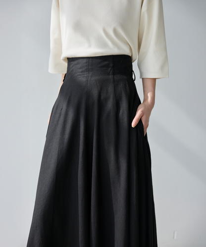 ≪通常販売≫linen flare skirt （リネンフレアスカート）