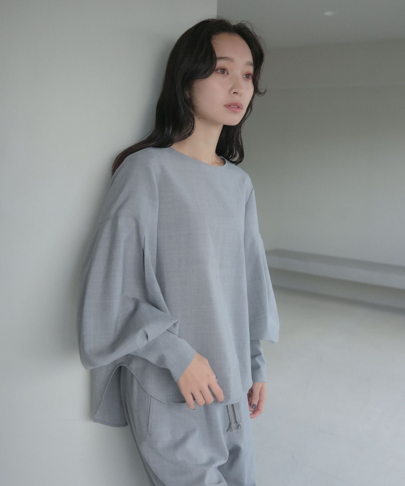 ≪在庫販売≫easy wool toro blouse（イージーウールトロブラウス