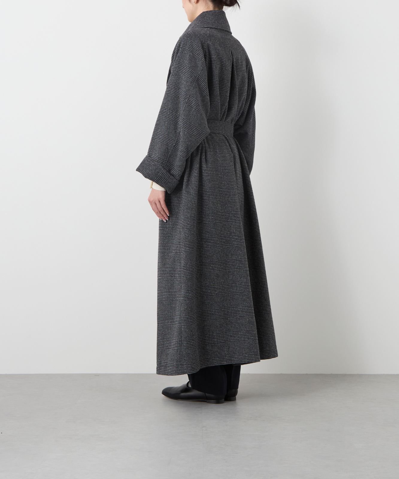 foufou / フーフー | glen check round collar one piece グレン foufou / フーフー | glen check round collar one piece グレン