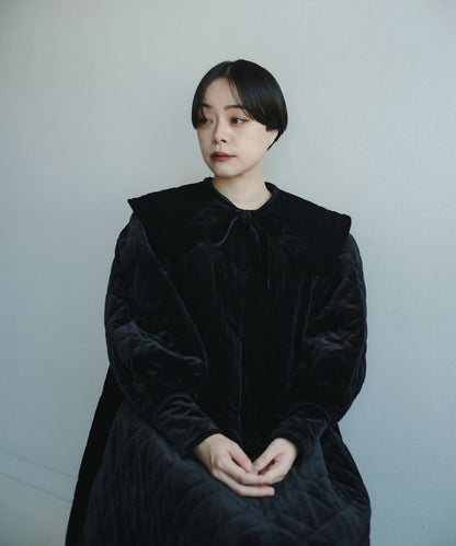 ≪予約販売≫【THE DRESS #53】velour quilting one piece（ベロアキルティングワンピース）≪2023年9月20日15:00販売開始≫≪2023年11月下旬以降発送予定≫
