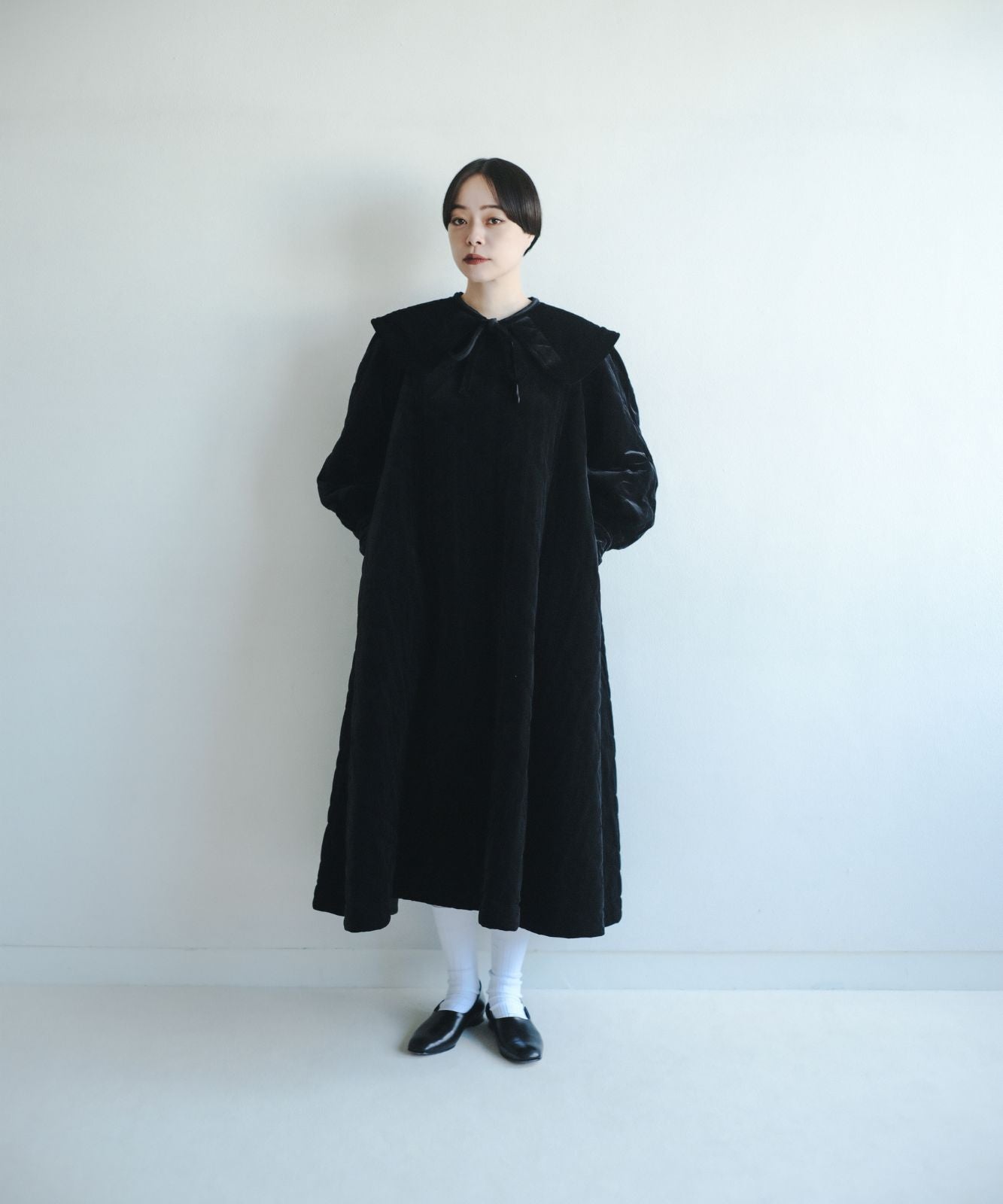 ≪予約販売≫【THE DRESS #53】velour quilting one piece（ベロアキルティングワンピース）≪2023年9月20日15:00販売開始≫≪2023年11月下旬以降発送予定≫