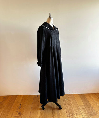 ≪在庫販売≫【THE DRESS ＃52】big lace collar jacquard dress（ビッグレースカラージャカードドレス）