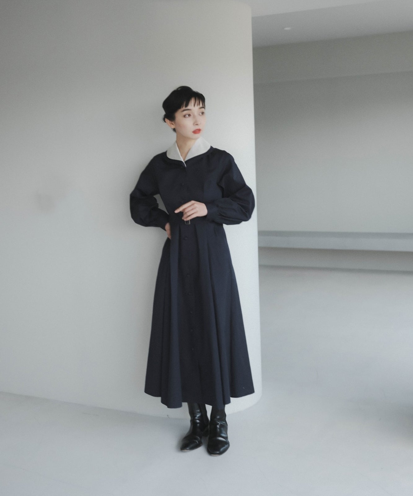 ≪在庫販売≫double coller retro onepiece（ダブルカラーレトロワンピース）≪2023年10月18日15:00販売開始≫