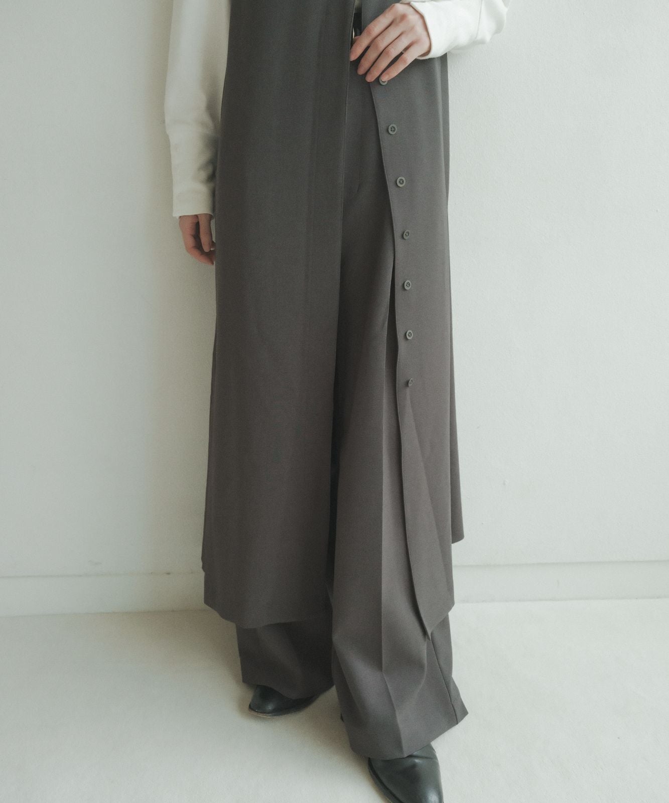≪予約販売≫melange long gilet（メランジロングジレ）≪2023年8月21日19:00販売開始≫≪2023年11月上旬発送予定≫