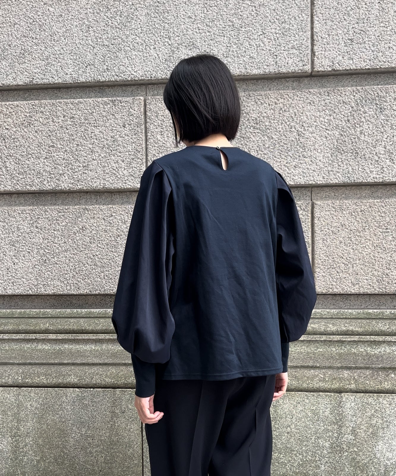 ≪在庫販売≫taffeta docking sode powan pullover（タフタドッキング