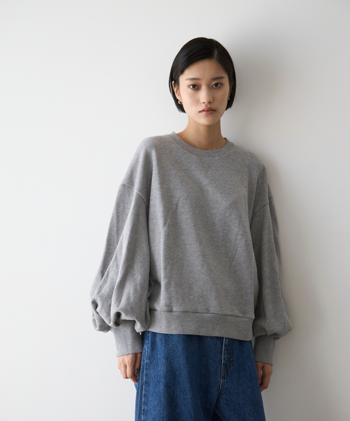 ≪通常販売≫sode powan sweat  (袖ぽわんスウェット)