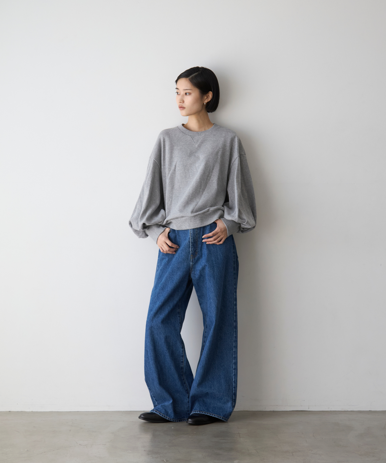 ≪通常販売≫sode powan sweat  (袖ぽわんスウェット)