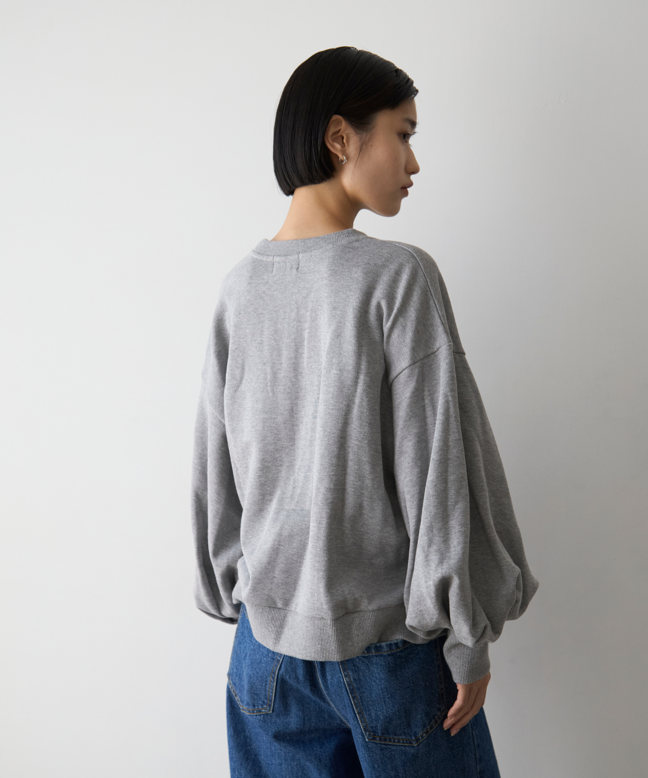 ≪通常販売≫sode powan sweat  (袖ぽわんスウェット)